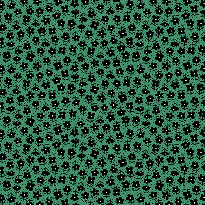 Jelly Roll Quilt Fabric | Black White and Bloom | 40 Pieces