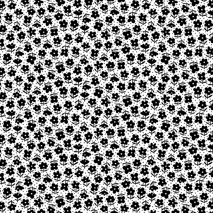 Jelly Roll Quilt Fabric | Black White and Bloom | 40 Pieces