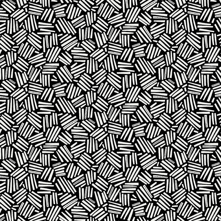 Jelly Roll Quilt Fabric | Black White and Bloom | 40 Pieces