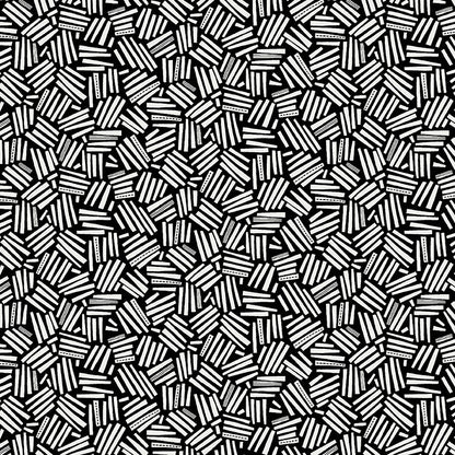 Jelly Roll Quilt Fabric | Black White and Bloom | 40 Pieces