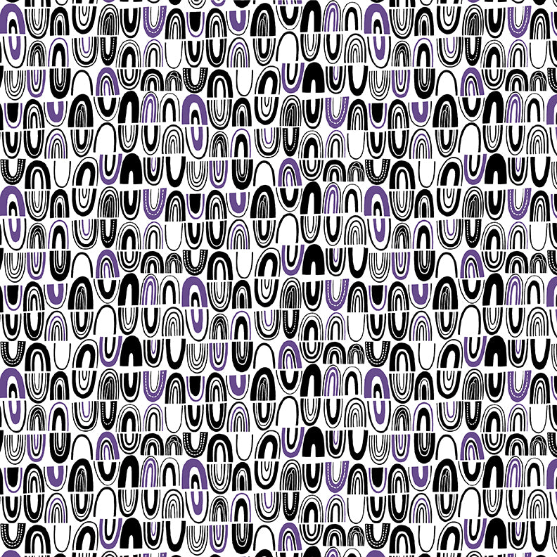 Jelly Roll Quilt Fabric | Black White and Bloom | 40 Pieces