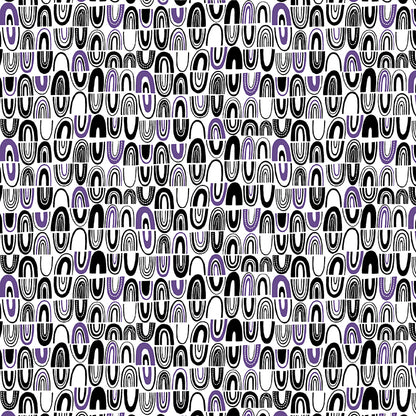 Jelly Roll Quilt Fabric | Black White and Bloom | 40 Pieces