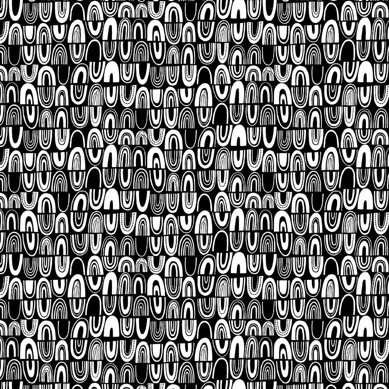 Jelly Roll Quilt Fabric | Black White and Bloom | 40 Pieces