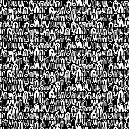 Jelly Roll Quilt Fabric | Black White and Bloom | 40 Pieces