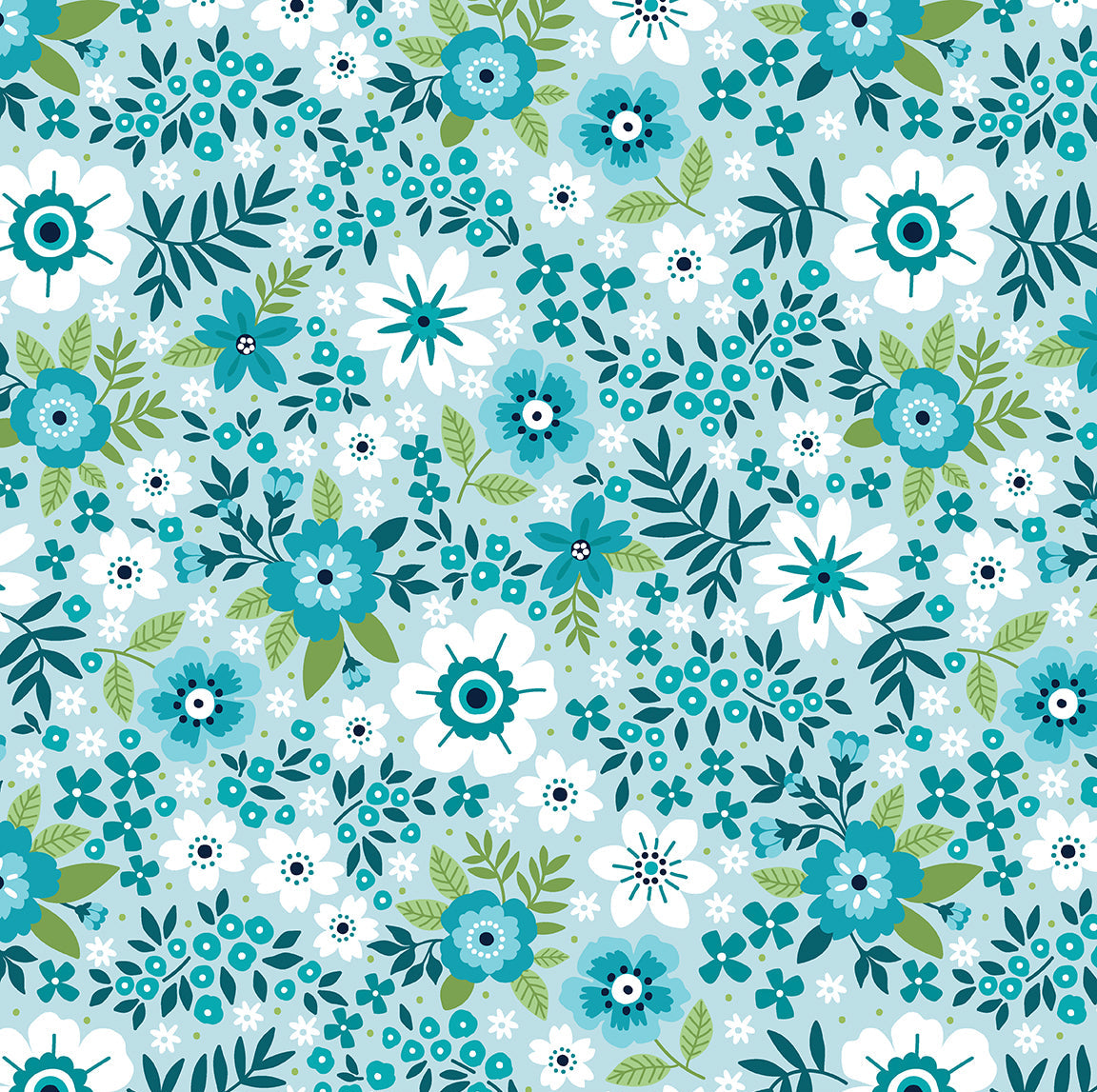 Benartex Seaside Garden 5" Charm Pack | 42 Pieces