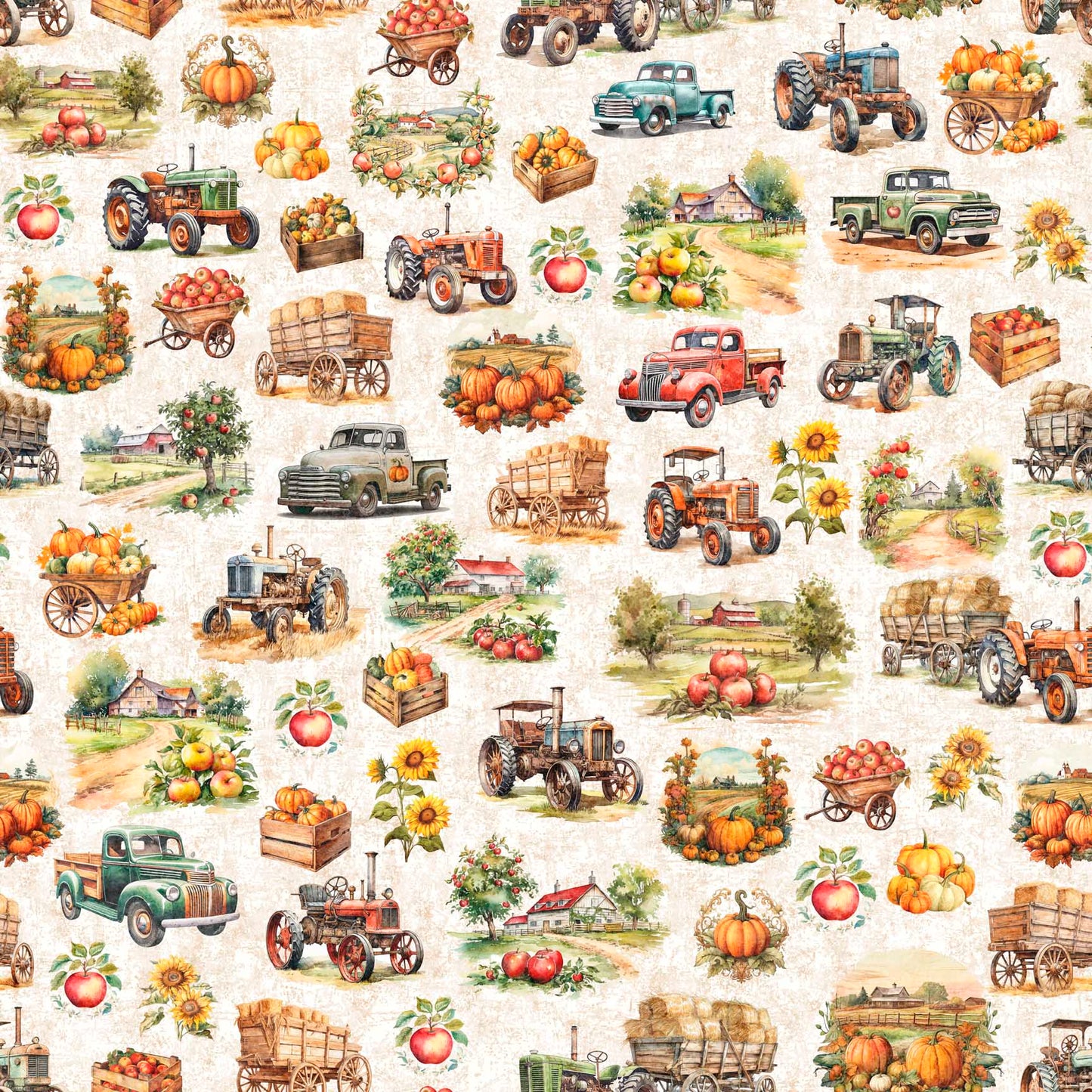 Precut Fabric Fat Quarters Autumn Spice by Morris Creative Group for QT Fabrics - 16 Fat Quarters