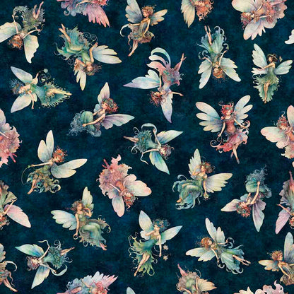 Precut Fabric Fat Quarters Enchanted by Morris Creative Group for QT Fabrics - 15 Fat Quarters