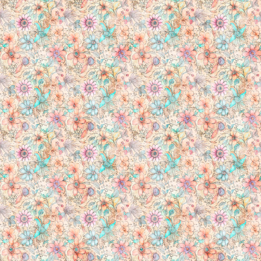 Precut Fabric Fat Quarters Enchanted by Morris Creative Group for QT Fabrics - 15 Fat Quarters