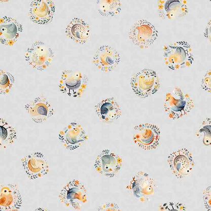 Precut Fabric Fat Quarters Poultry in Motion by Morris Creative Group for QT Fabrics - 16 Fat Quarters