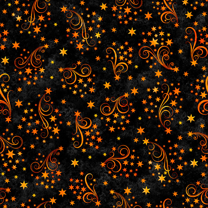 Precut Fabric Fat Quarters Happy Haunting by Morris Creative Group for QT Fabrics - 13 Fat Quarters