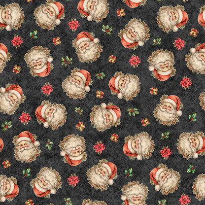 Precut Fabric Fat Quarters Holly Jolly by Morris Creative Group for QT Fabrics - 15 Fat Quarters