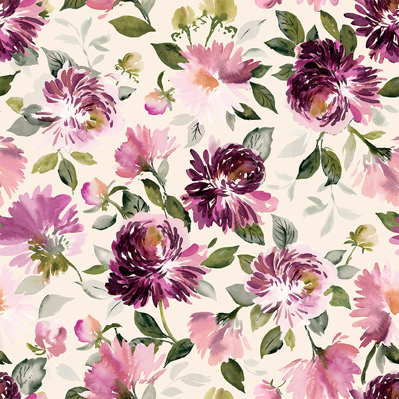Layer Cake Quilting Fabric Dahlia Dreams Collection QT Fabrics - 42 Pieces