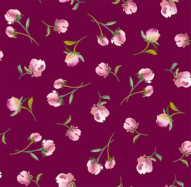 Layer Cake Quilting Fabric Dahlia Dreams Collection QT Fabrics - 42 Pieces