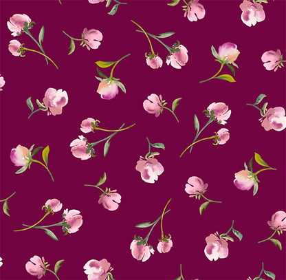 Layer Cake Quilting Fabric Dahlia Dreams Collection QT Fabrics - 42 Pieces