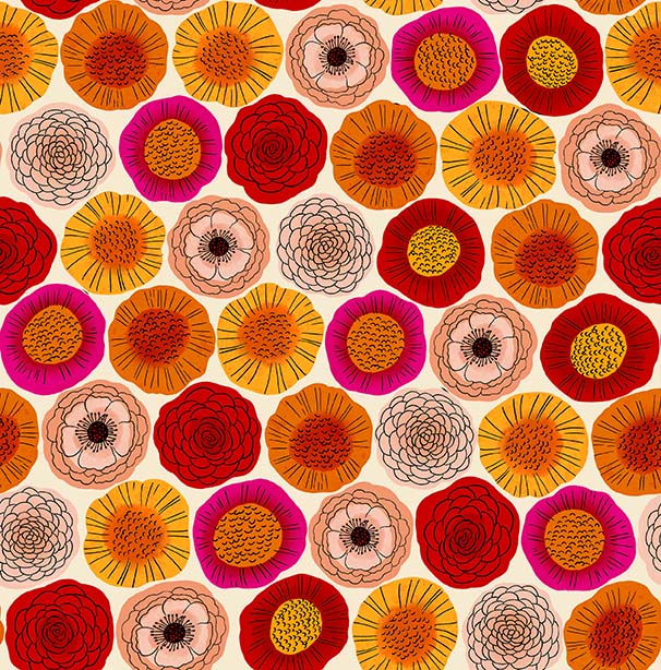 Jelly Roll Quilting Fabric Blooms of Joy Collection QT Fabrics - 40 Pieces