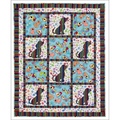 Quilt Kit - 3-Yard Quilts for Kids Book Plus 3 Yards of Construction Crew Coordinating Fabric