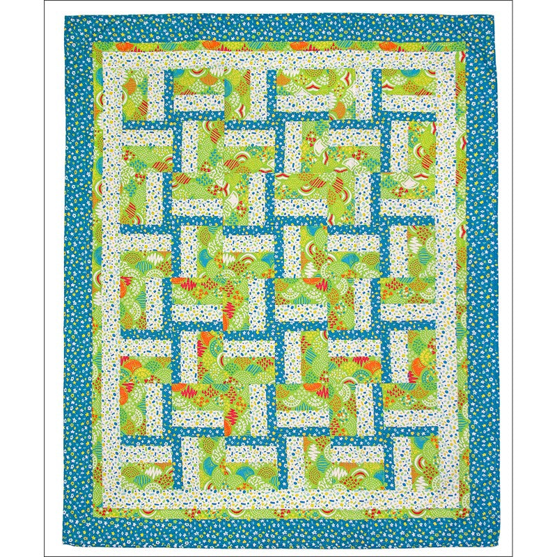 Quilt Kit - 3-Yard Quilts for Kids Book Plus 3 Yards of Construction Crew Coordinating Fabric
