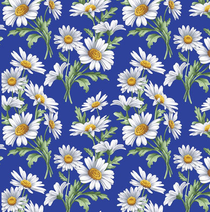 20 Fabric Fat Quarter Bundle - All About Daisies Collection by Jackie Robinson for Benartex