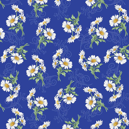 20 Fabric Fat Quarter Bundle - All About Daisies Collection by Jackie Robinson for Benartex