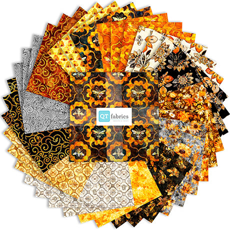 Precut Fabric Layer Cake All The Buzz by Dan Morris for QT Fabrics - 10" Squares