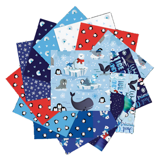 Fabric Layer Cake Arctic Friends by Benartex Kanvas Studio - 10" Squares