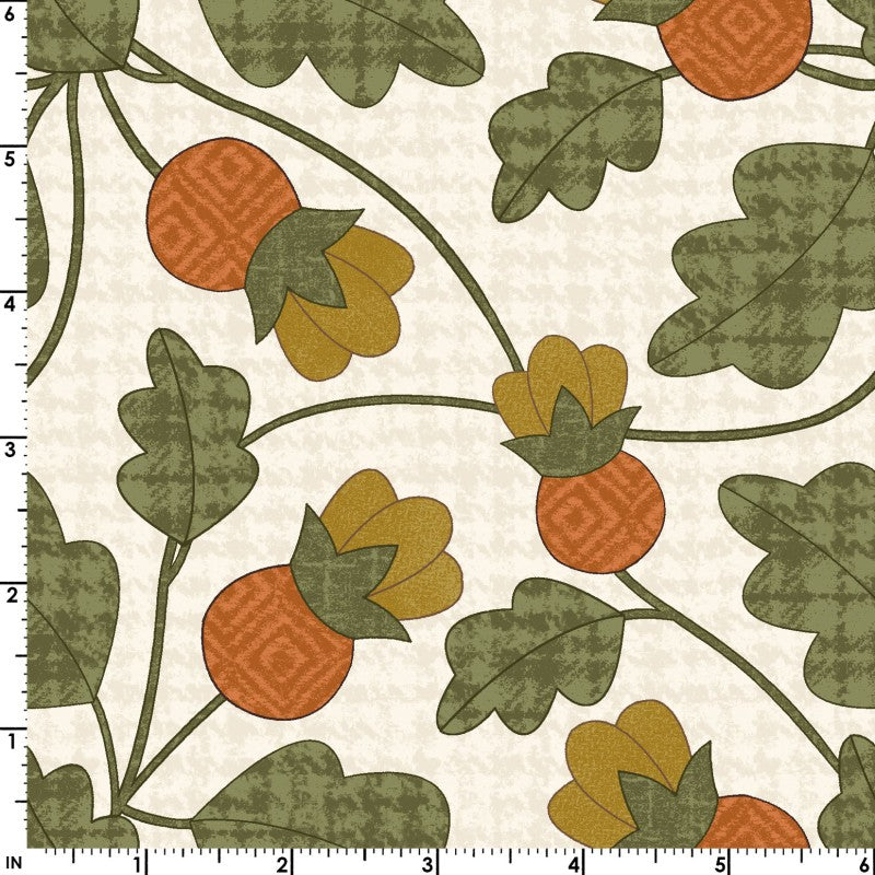 2 1/2" Flannel Fabric Design Roll - AUTUMN HARVEST by Bonnie Sullivan for Maywood Studio