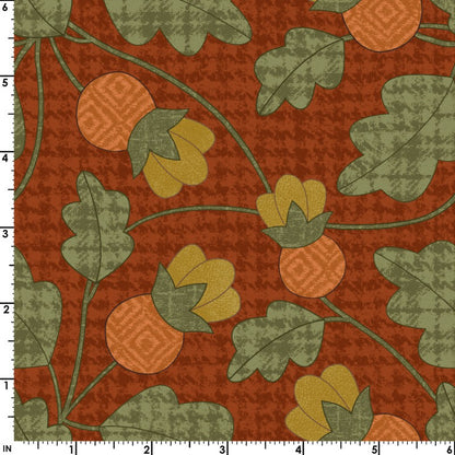 2 1/2" Flannel Fabric Design Roll - AUTUMN HARVEST by Bonnie Sullivan for Maywood Studio