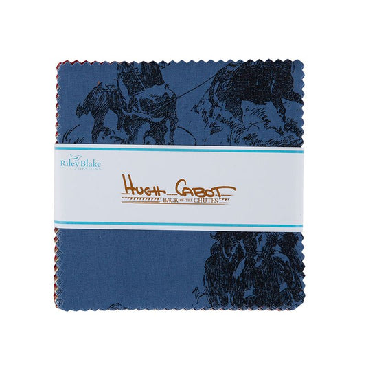 Precut Fabric Charm Pack - Back of the Chutes by Hugh Cabot for Riley Blake Designs - 5" Fabric Squares