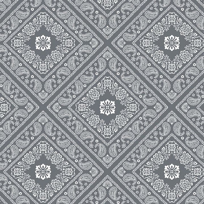 BANDANA MEDLEY by Rock Star Sewing for Benartex 8 Fat Quarter Fabric Bundle (Gray Bundle) - 8 Different Fat Quarters