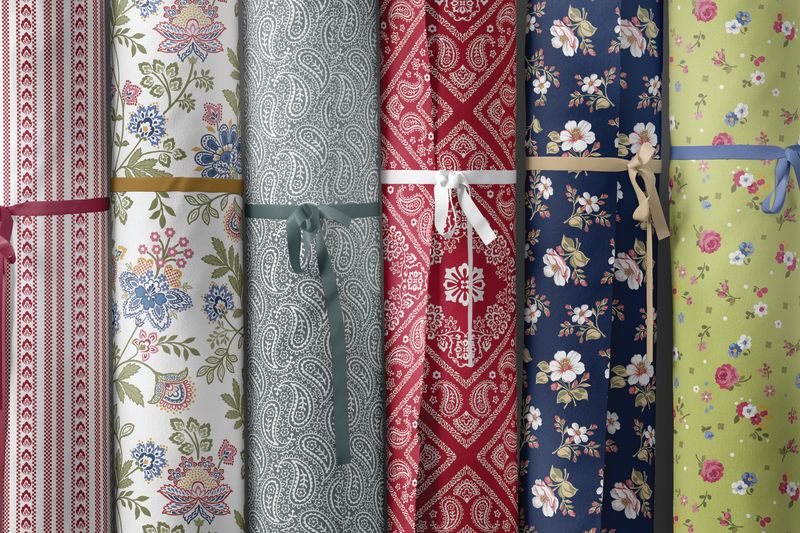 Benartex Fabric Design Roll BANDANA MEDLEY Strip-Pies Rockstar Sewing & Martha Campbell Pullen - 2 1/2" Fabric Strip Set