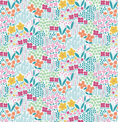 Fabric Layer Cake Blooming Color I by Wolff Paper for Benartex Project X - 10" Squares
