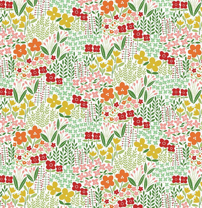 18 Fabric Fat Quarter Bundle - Blooming Color I Collection by Wolff Paper for Benartex