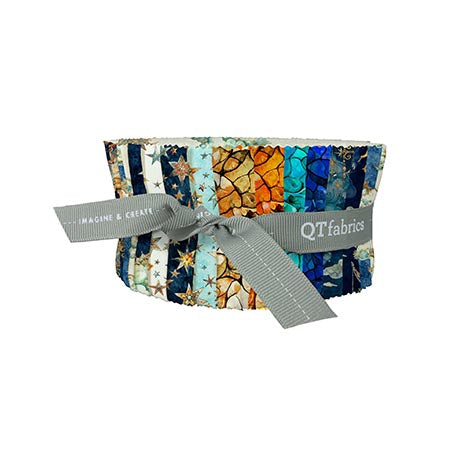 Precut Fabric Jelly Roll Bohemian Sunrise Collection by Morris Creative Group for QT Fabrics - 2 1/2" Strips