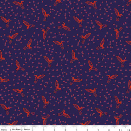 3 Yard Precut Bundle Pink Orange Botanic Blast Collection by Sew Yeah Quilting for Riley Blake Designs - (3) 1 Yard Cuts