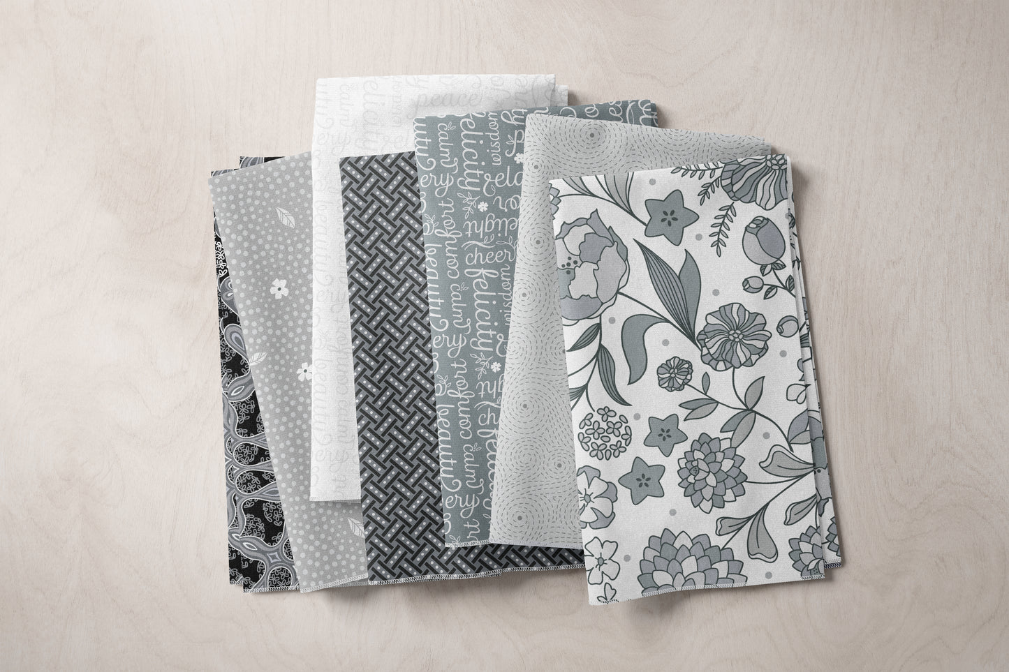 Fat Quarter Bundle Quilting Fabric | Botanica Fabric Collection | 19 Pieces