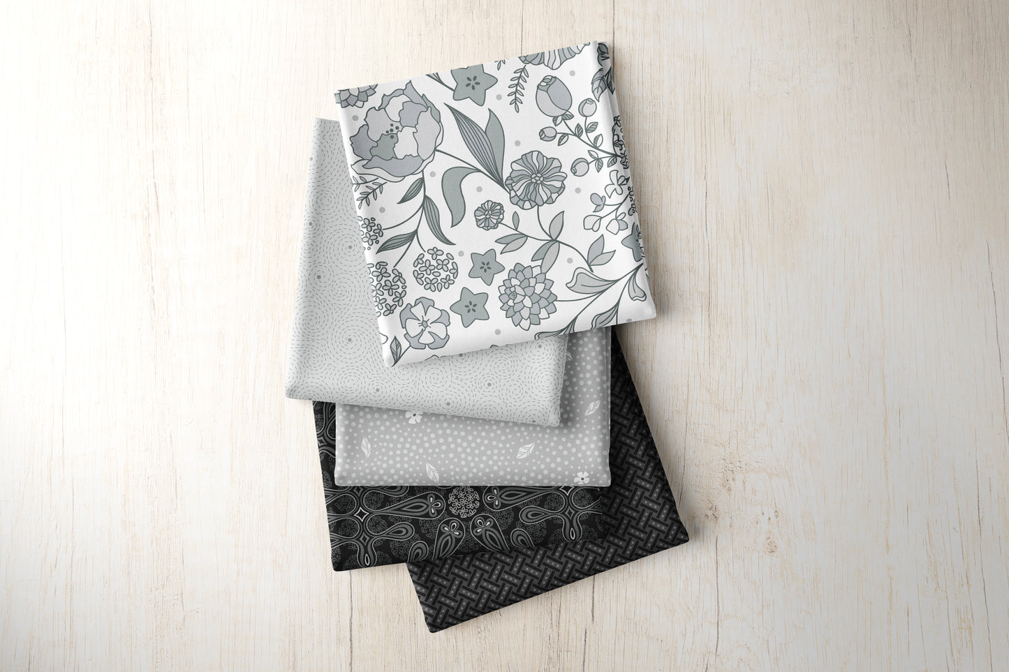 Fat Quarter Bundle Quilting Fabric | Botanica Fabric Collection | 19 Pieces