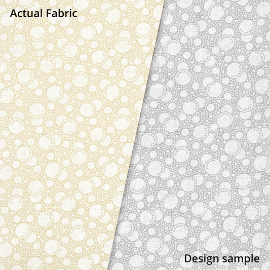Ecru Quilting Fabric - Bubbles Background Fabric - Sold by the Yard