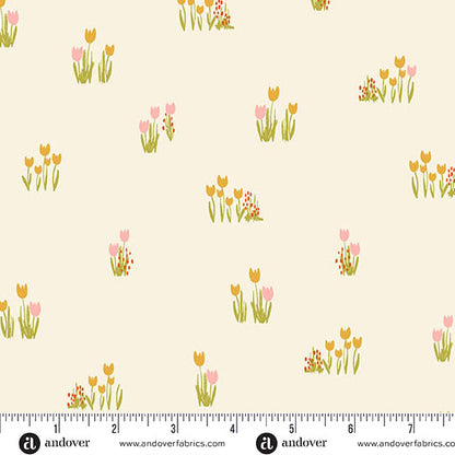 Jelly Roll Quilting Fabrics Celestial Garden | Andover - 2 1/2" Strips | 40 Pieces