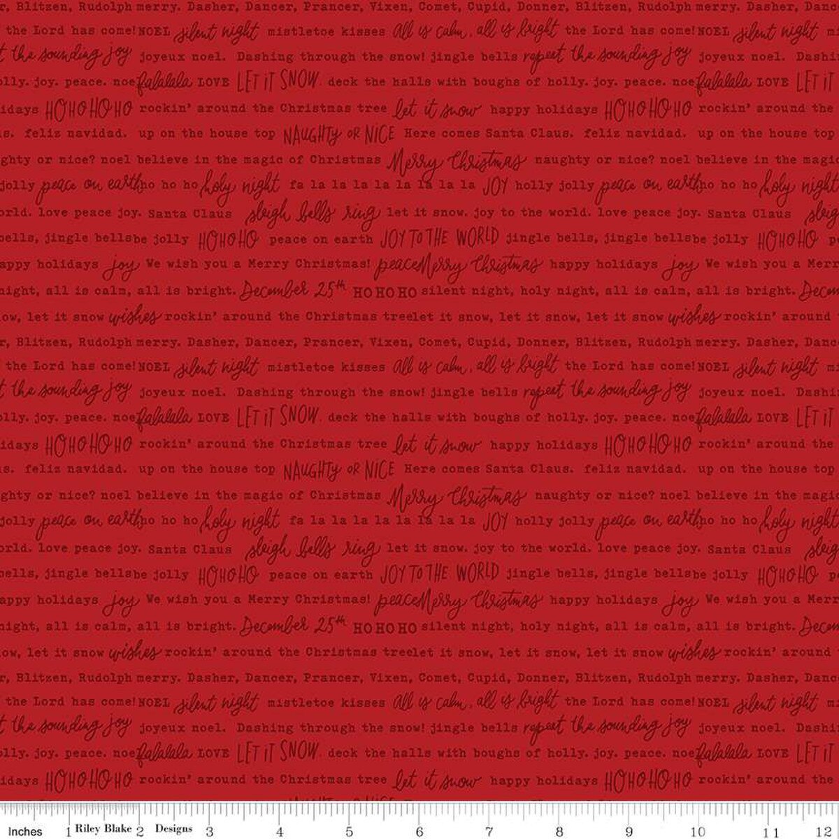 Precut Fabric Fat Quarter Pack Charming Christmas by Kelsey Carlson for Riley Blake Designs - 24 Fat Quarters