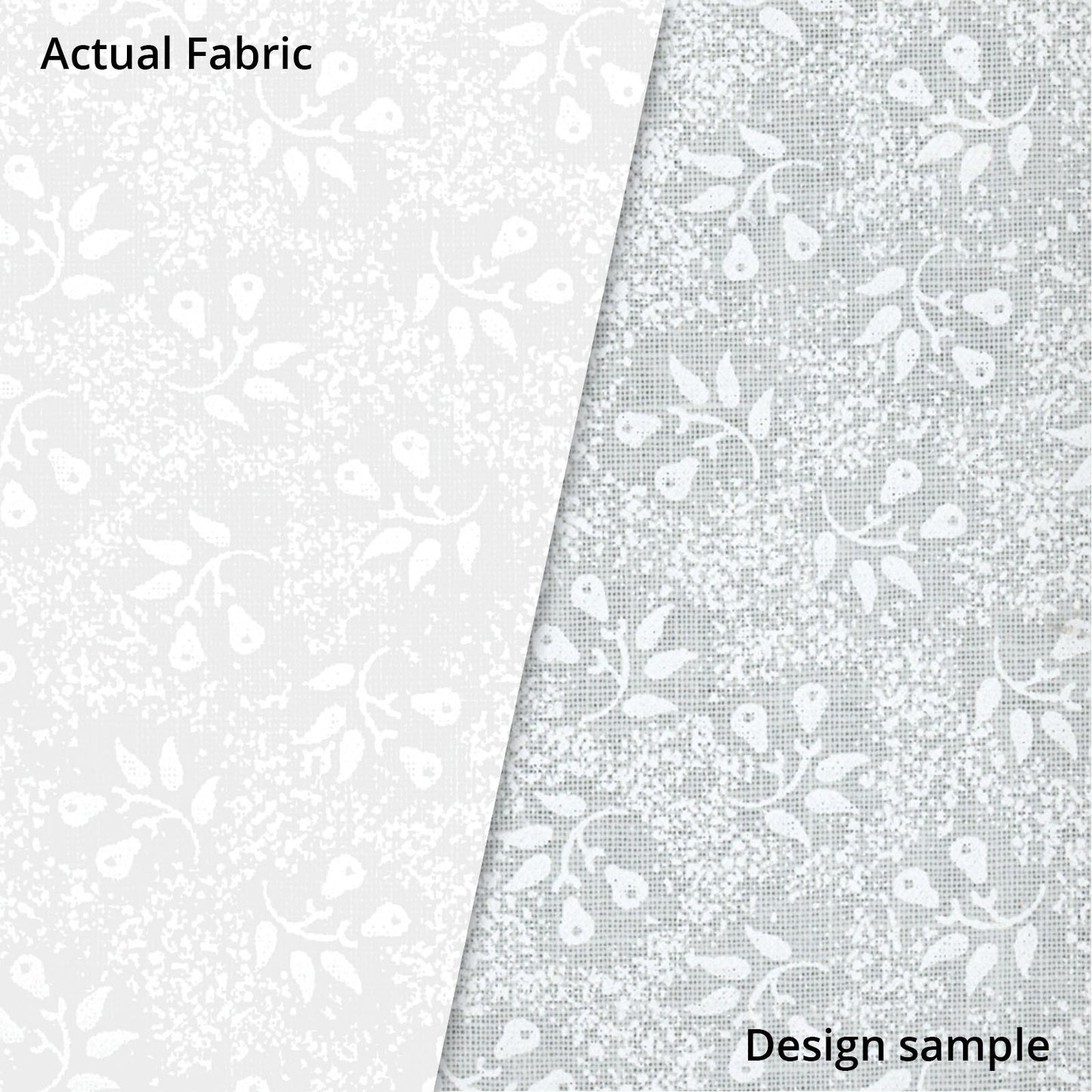 White Quilting Fabric - Small Floral Background Fabric - Sold by the Yard