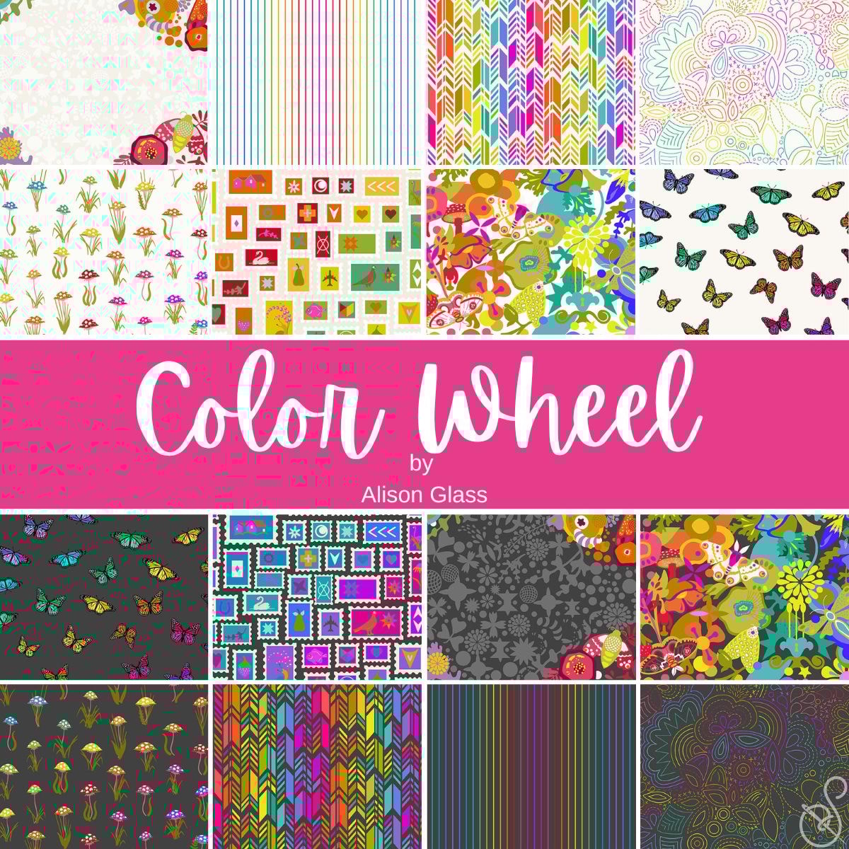 Quilting Fabrics Color Wheel 5" Charm Pack | Andover - 42 Pieces