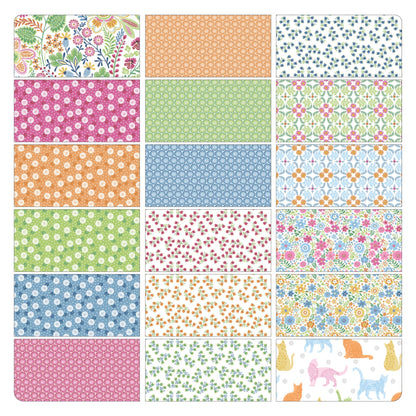 Fabric Layer Cake Color It Sunshine by Cherry Guidry for Benartex Contempo - 10" Squares