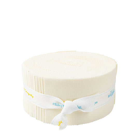 Precut Fabric Jelly Roll Lecreme Confetti Cotton Solids by Riley Blake Designs - 2 1/2" Fabric Strips