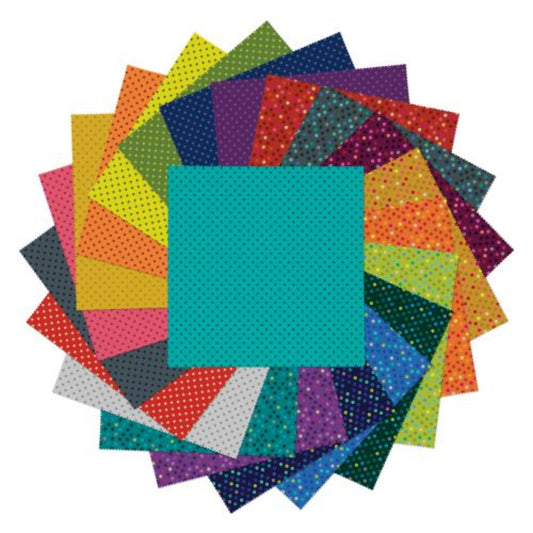 Fabric Layer Cake Dazzle Dots by Christa Watson for Benartex Contempo - 10" Squares