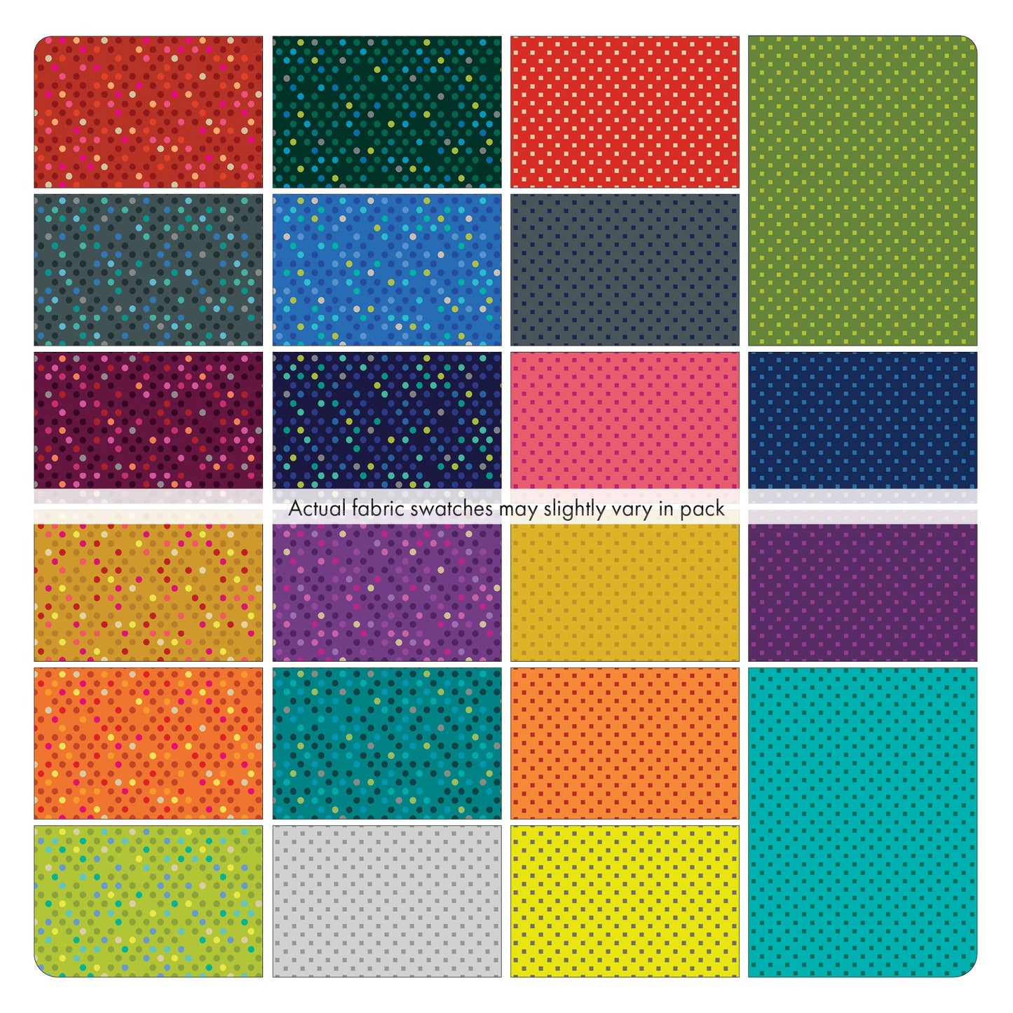Precut Fabric Jelly Roll Dazzle Dots Collection by Christa Watson for Benartex Contempo - 2 1/2" Strips