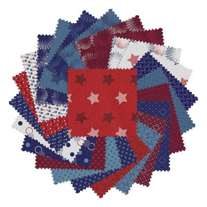 Precut Fabric Charm Pack Documentaries Collection by Benartex Kanvas Studio - 5" Fabric Squares