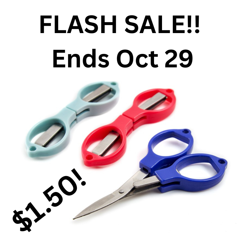 Compact Folding Scissors – Travel Scissors, Pocket Scissors, Sewing & Craft Scissors