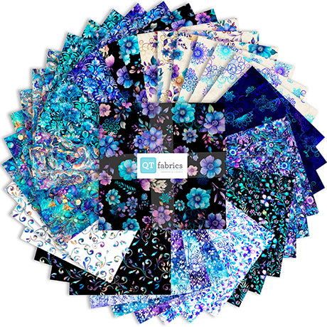 Precut Fabric Layer Cake Fantasia Collection by Dan Morris for QT Fabrics - 10" Squares