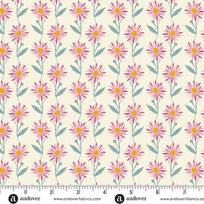 Precut Fabric Layer Cake Flourish Collection by Alexandra Bordallo for Andover Fabrics - 10" Squares