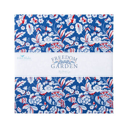 Precut Fabric Layer Cake Freedom Garden by My Mind's Eye for Riley Blake Designs - 10" Fabric Squares